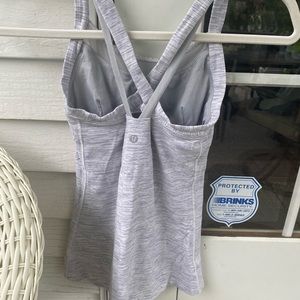 Grey Lululemon Workout Top Size 4